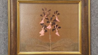 東京都練馬区石神井台にて、鈴木政輝の油彩画、中国陶器、七宝の花瓶
