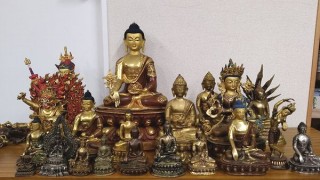 チベット　金銅仏