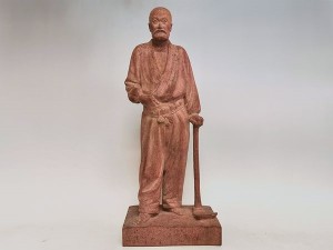 長谷川栄 木彫り  「乃木大将像」