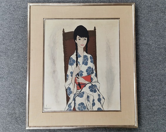 高沢圭一　油彩画「亜子（娘）の肖像」